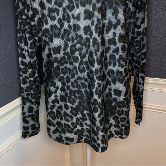 M Magaschoni Leopard Print Cashmere Sweater - Picture 9 of 11